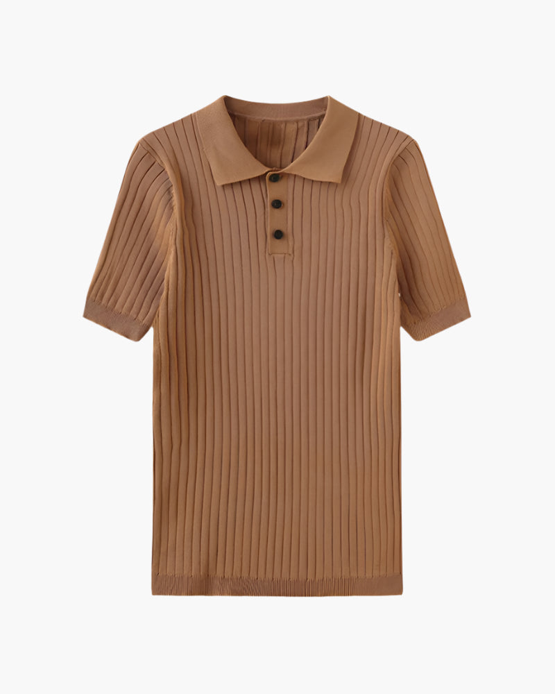 GIMCHEON Knitted Polo Shirt